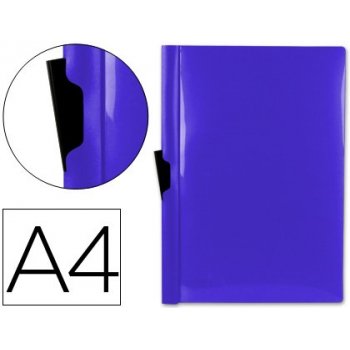 Carpeta liderpapel dossier pinza lateral 45322 polipropileno din a4 azul 60 hojas pinza deslizante