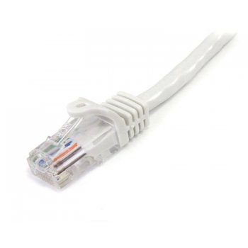 StarTech.com Cable de 1m Blanco de Red Fast Ethernet Cat5e RJ45 sin Enganche - Cable Patch Snagless