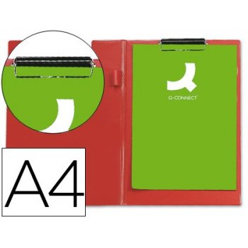 Connect Clipboard Double A4 Red portapapel Rojo