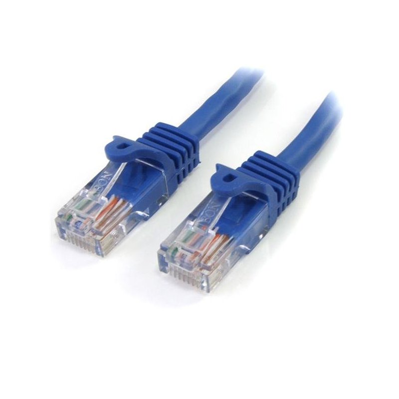 StarTech.com Cable de 2m Azul de Red Fast Ethernet Cat5e RJ45 sin Enganche - Cable Patch Snagless