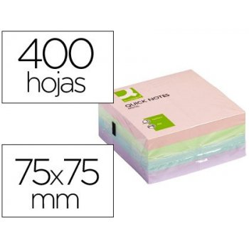 Connect Quick Notes Cube Green, Yellow, Blue & Pink etiqueta autoadhesiva 400 pieza(s)