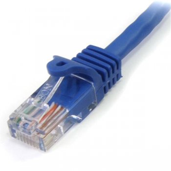 StarTech.com Cable de 3m Azul de Red Fast Ethernet Cat5e RJ45 sin Enganche - Cable Patch Snagless