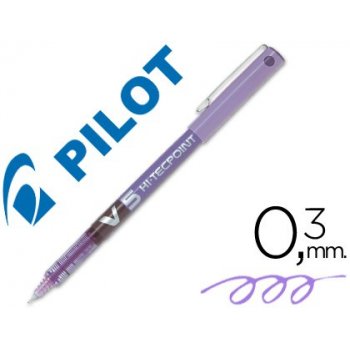 Pilot Hi-Tecpoint V5 Bolígrafo cilíndrico Púrpura 12 pieza(s)