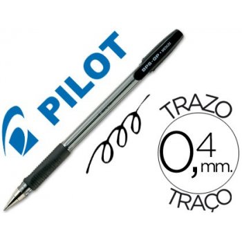 Pilot BPS-GP Negro Bolígrafo Medio 12 pieza(s)