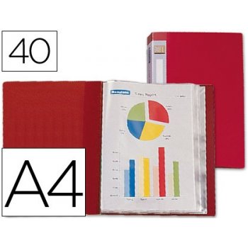 Carpeta liderpapel personaliza 31720 40 fundas polipropileno din a4 roja lomo personalizable