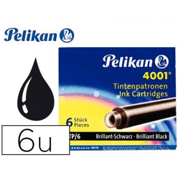 Pelikan TP 6 Recambio de bolígrafo Negro 6 pieza(s)