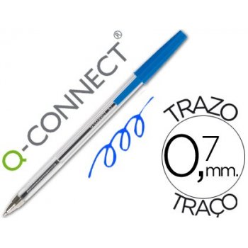 Connect Ball point pen Transparent Blue Azul 50 pieza(s)
