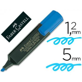 Faber-Castell 154851 marcador 1 pieza(s) Azul Punta de cincel