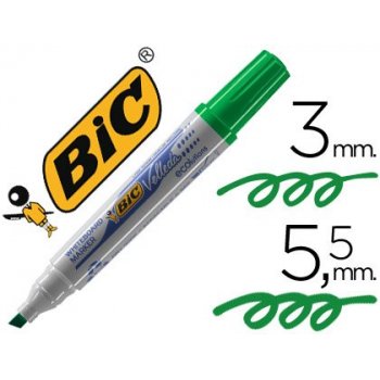 BIC Velleda Whiteboard Marker 1751 marcador 12 pieza(s) Verde Punta de cincel
