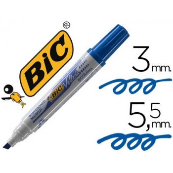 BIC Velleda Whiteboard Marker 1751 marcador 12 pieza(s) Azul Punta de cincel