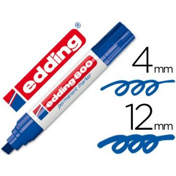 Edding 800 marcador permanente Azul Punta de cincel 1 pieza(s)