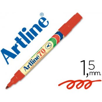 Artline 70 marcador permanente Rojo 1 pieza(s)