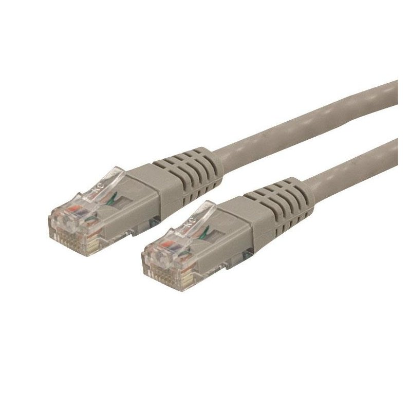 StarTech.com Cable de Red Gigabit Ethernet 15m UTP Patch Cat6 Cat 6 RJ45 Moldeado - Gris