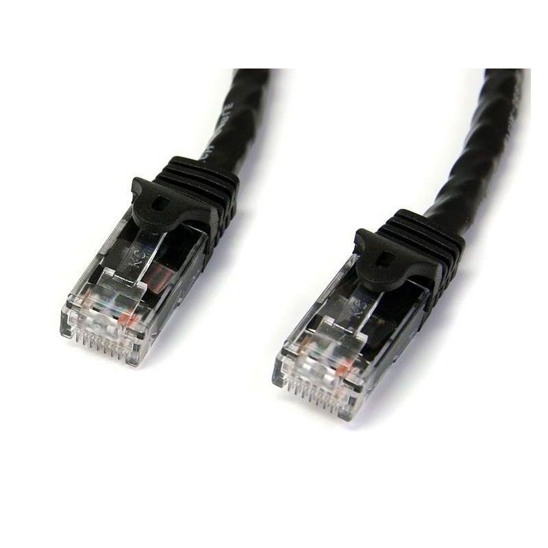 StarTech.com Cable de Red Ethernet Snagless Sin Enganches Cat 6 Cat6 Gigabit 15m - Negro