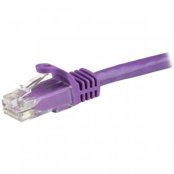 StarTech.com Cable de Red de 1m Púrpura Cat6 UTP Ethernet Gigabit RJ45 sin Enganches