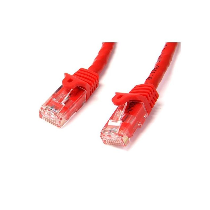 StarTech.com Cable de 1m Rojo de Red Gigabit Cat6 Ethernet RJ45 sin Enganche - Snagless