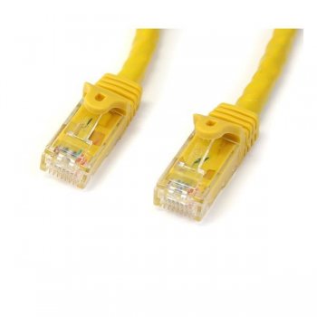 StarTech.com Cable de 1m Amarillo de Red Gigabit Cat6 Ethernet RJ45 sin Enganche - Snagless