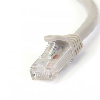 StarTech.com Cable de 2m Gris de Red Gigabit Cat6 Ethernet RJ45 sin Enganche - Snagless