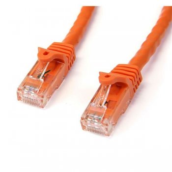 StarTech.com Cable de 2m Naranja de Red Gigabit Cat6 Ethernet RJ45 sin Enganche - Snagless
