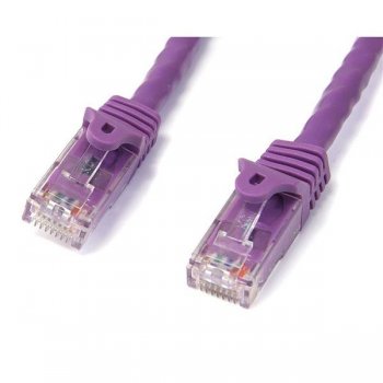 StarTech.com Cable de 2m Púrpura de Red Gigabit Cat6 Ethernet RJ45 sin Enganche - Snagless