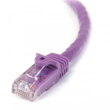 StarTech.com Cable de 2m Púrpura de Red Gigabit Cat6 Ethernet RJ45 sin Enganche - Snagless