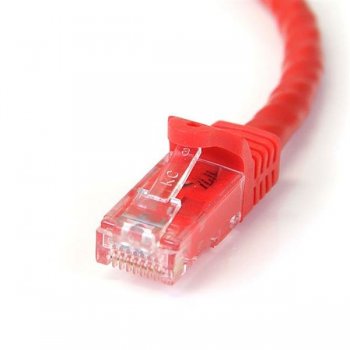 StarTech.com Cable de 2m Rojo de Red Gigabit Cat6 Ethernet RJ45 sin Enganche - Snagless