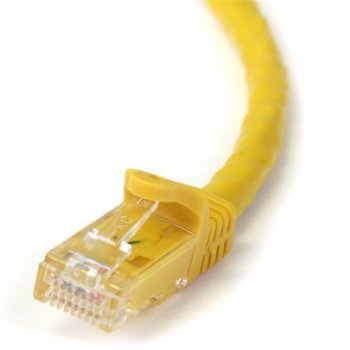 StarTech.com Cable de 2m Amarillo de Red Gigabit Cat6 Ethernet RJ45 sin Enganche - Snagless