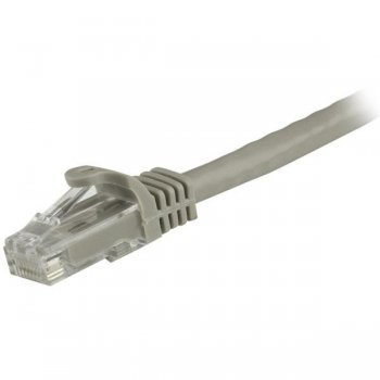 StarTech.com Cable de 3m Gris de Red Gigabit Cat6 Ethernet RJ45 sin Enganche - Snagless