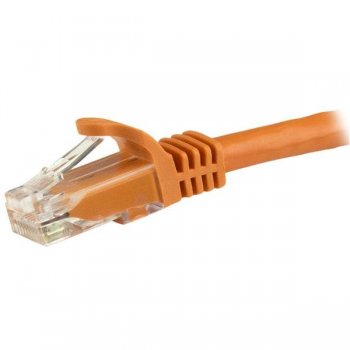 StarTech.com Cable de Red Ethernet Cat6 Snagless de 3m Naranja - Cable Patch RJ45 UTP