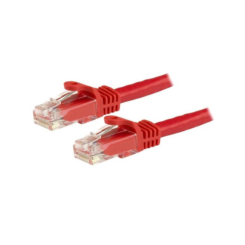 StarTech.com Cable de Red Ethernet Cat6 Snagless de 3m Rojo - Cable Patch RJ45 UTP
