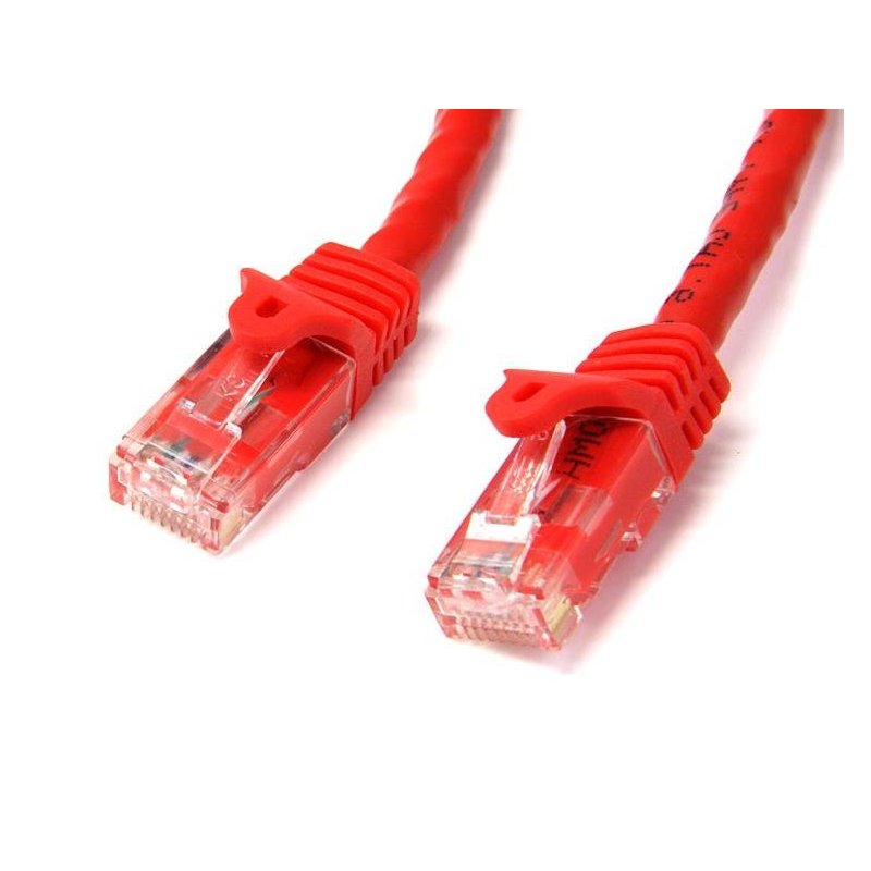 StarTech.com Cable de Red Ethernet Cat6 Sin Enganche de 5m Rojo - Cable Patch Snagless RJ45 UTP