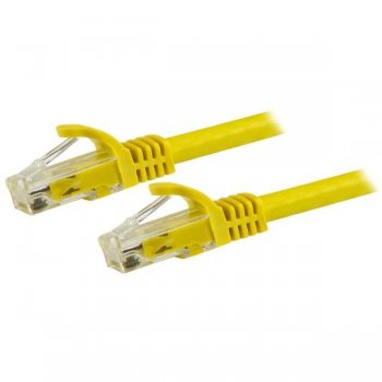 StarTech.com Cable de Red de 5m Amarillo Cat6 UTP Ethernet Gigabit RJ45 sin Enganches