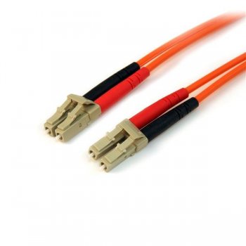 StarTech.com Cable de Red de 15m Multimodo Dúplex Fibra Óptica LC-LC 50 125 - Patch Duplex