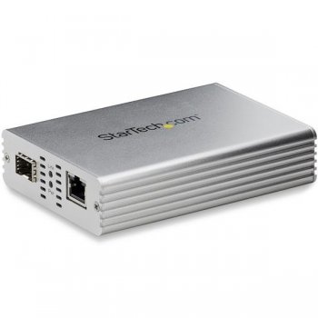 StarTech.com Conversor de Medios Ethernet de Fibra Óptica de 10Gb con Ranura SFP+ Abierta