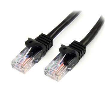 StarTech.com 45PAT5MBK cable de red 5 m Cat5e U UTP (UTP) Negro