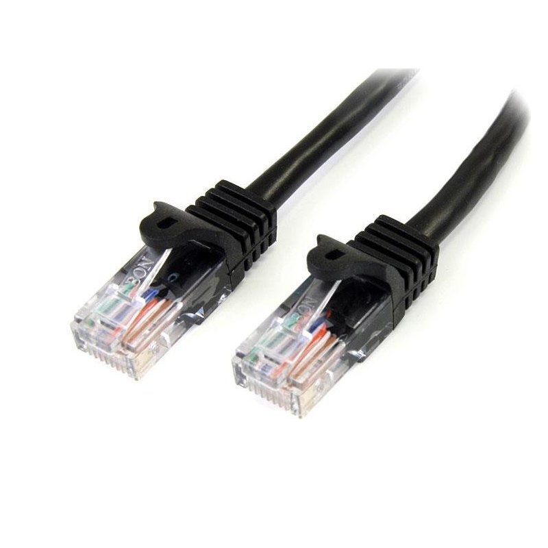 StarTech.com 45PAT5MBK cable de red 5 m Cat5e U UTP (UTP) Negro