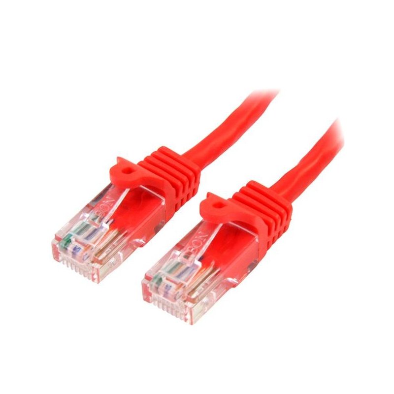 StarTech.com Cable de Red de 5m Rojo Cat5e Ethernet RJ45 sin Enganches