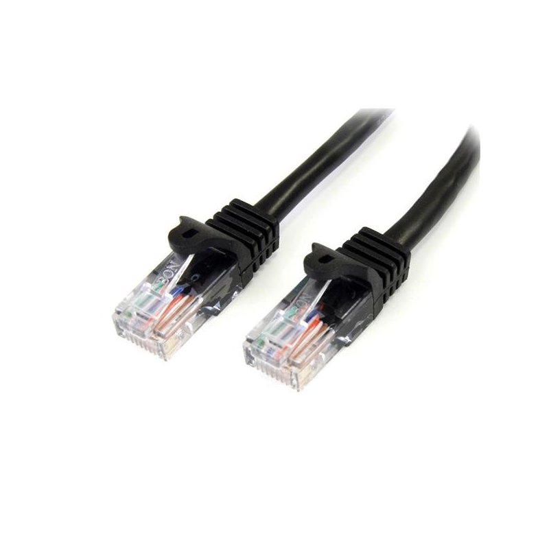 StarTech.com Cable de Red de 7m Negro Cat5e Ethernet RJ45 sin Enganches