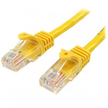 StarTech.com Cable de Red de 10m Amarillo Cat5e Ethernet RJ45 sin Enganches