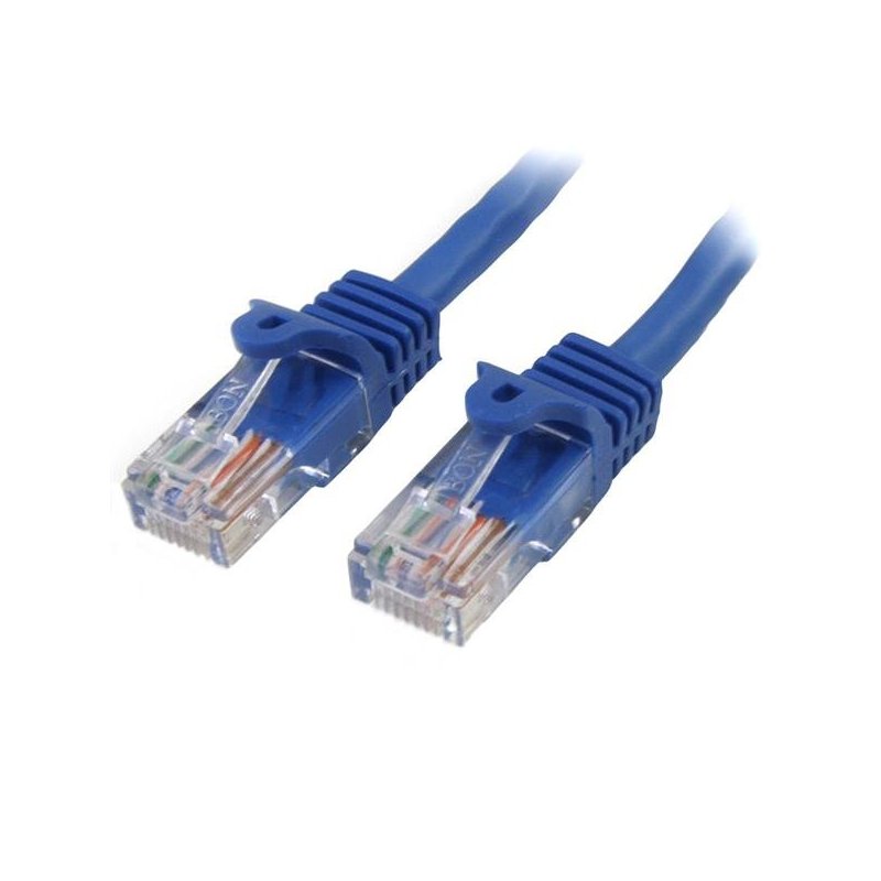 StarTech.com Cable de Red de 10m Azul Cat5e Ethernet RJ45 sin Enganches