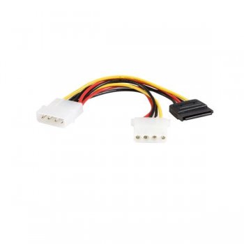 StarTech.com 6in LP4 - LP4 SATA Power Y Cable Adapter cable de transmisión Multicolor
