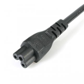 StarTech.com Cable de 1m de Alimentación para Ordenador Portátil - Cable Británico BS-1363 a C5 Hoja de Trébol