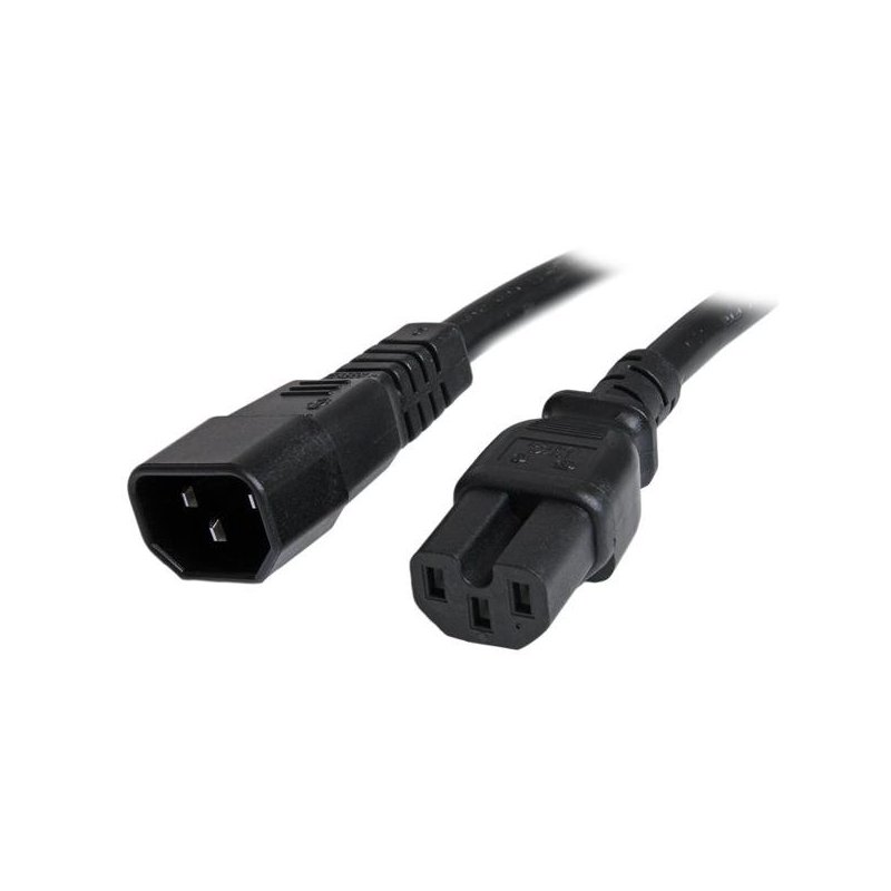 StarTech.com PXTC14C156 cable de transmisión Negro 1,8 m C14 acoplador C15 acoplador