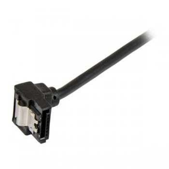 StarTech.com Cable SATA Redondo de 15cm Acodado a la Derecha con Seguro