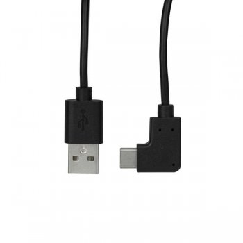 StarTech.com Cable de 1m USB-A a USB-C Acodado a la Derecha - Cable Adaptador USB A a USB Tipo C en Ángulo a la Derecha