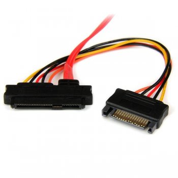 StarTech.com Cable de 50cm SAS Serial Attached SCSI SFF 8087 a 4x SATA Datos y Corriente Alimentación - Rojo