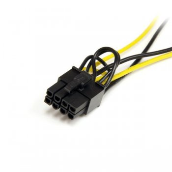 StarTech.com Cable Adaptador 15cm Alimentación SATA a Conector 8 Pines de Corriente de Tarjeta Gráfica PCI Express PCIe