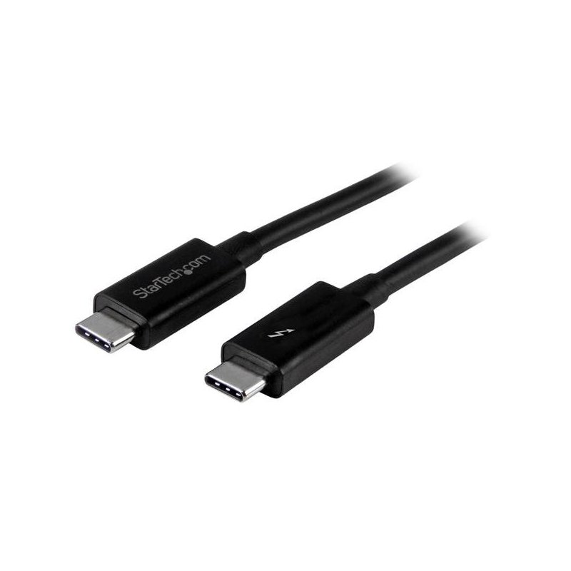 StarTech.com Cable de 1m Thunderbolt 3 USB-C (40Gbps) - Compatible con Thunderbolt, DisplayPort y USB