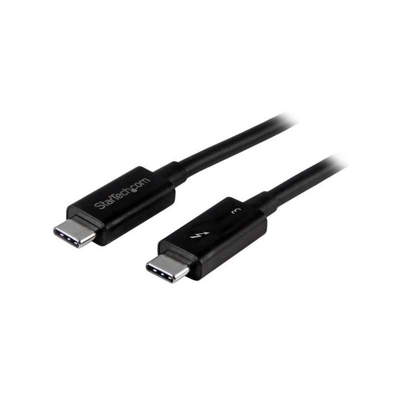 StarTech.com Cable de 1m Thunderbolt 3 USB C (40 Gbps) - Cable Compatible con Thunderbolt y USB
