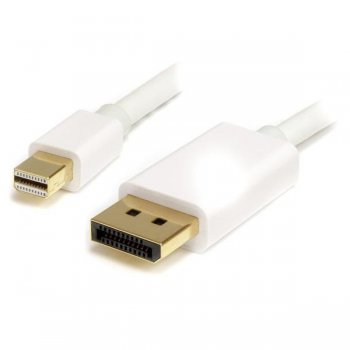 StarTech.com Cable Adaptador de 1m de Monitor Mini DisplayPort 1.2 Macho a DP Macho - 4k Blanco